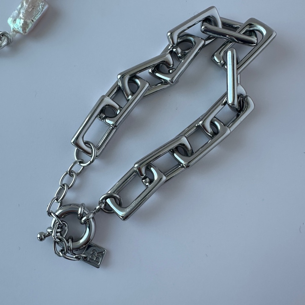 Banana Republic Silver and Cream Bracelet Set - 3 Bracelets - Picture 3 of 12